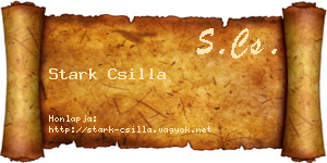 Stark Csilla névjegykártya