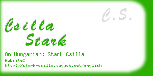 csilla stark business card